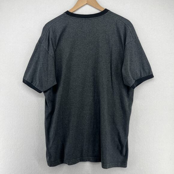 LED ZEPPELIN Mens L BAYSIDE Robert Plant Jimmy Page Stairway Ringer Cotton Gray - Picture 2 of 12